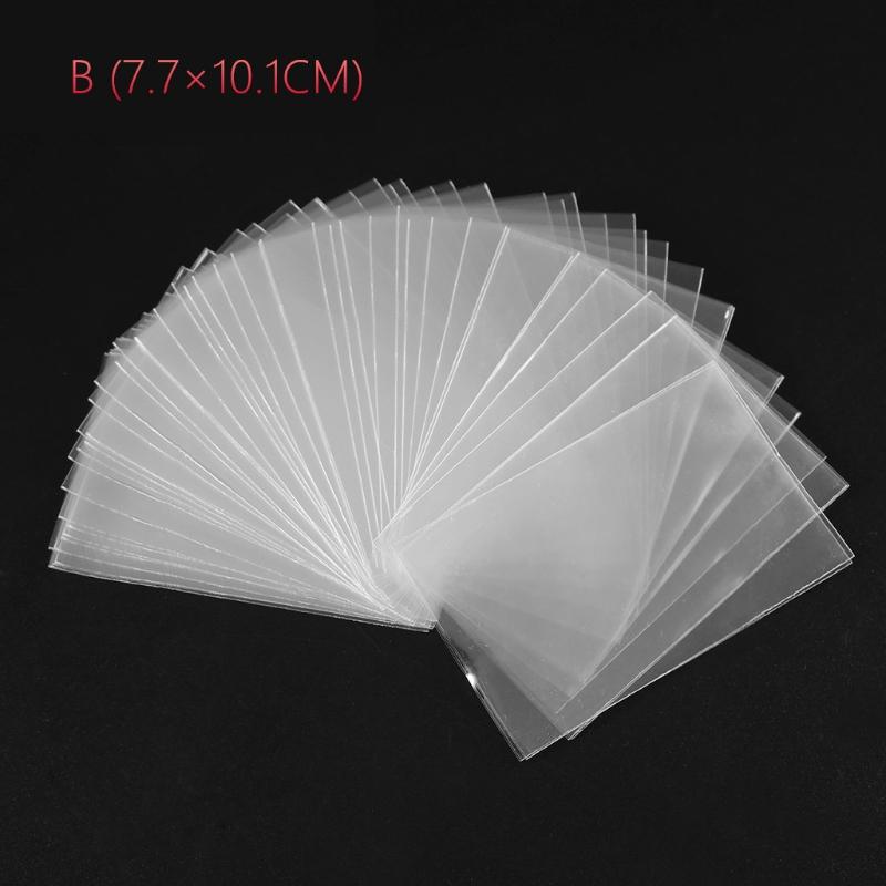 100 Piezas Fundas para Tarjetas Portatarjetas de Colección Impermeable Transparente Protectores para Tarjetas