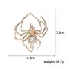 Europe and America Creative Glossy Spider Brooch Fashion Elegant Men Suit Stylish Collar Pin Ornament Alloy Insect Pin