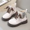Winter Children's Boots Glossy Rhinestone Girls Ankle Boots Warm Plush Versatile Kids Causal Cotton Boots Thick Bottom Fashion
