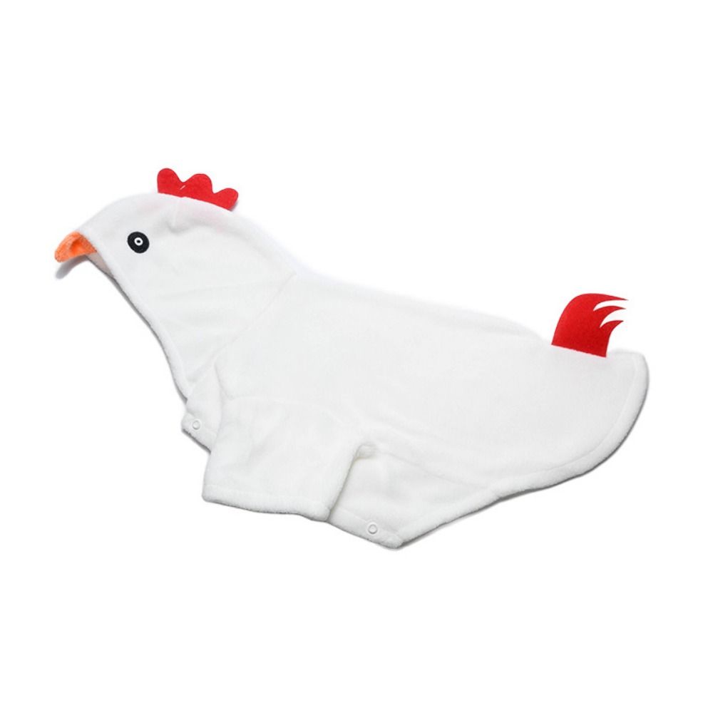 Creative Chicken Shaped Pet Clothes Polyester Funny Puppy Halloween Chicken Coat Dog Cosplay Comical Outfits Dog Cosplay Costume