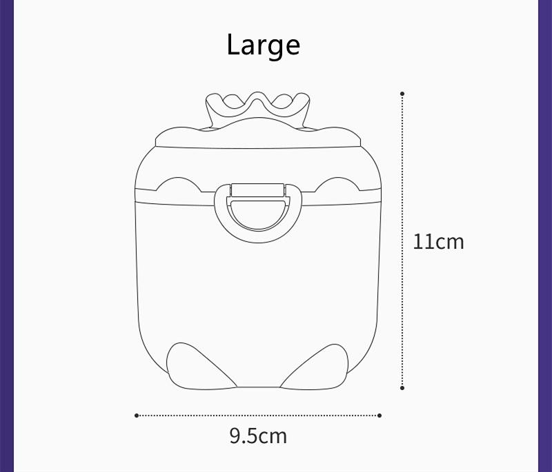 Baby Milk Powder Box Portable Out Sealed Moisture-proof Sub Packaging Box Storage Tank Supplementary Rice Flour Boxed Milk Powder Sub Grid