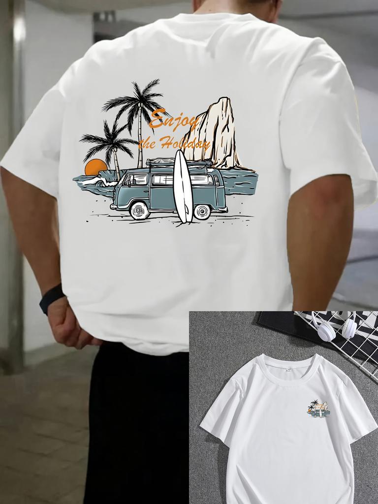 100% reine Baumwolle Unisex lockeres T-Shirt atmungsaktiv kurzärmelig Rundhals minimalistisch einfarbig mehrfarbig optional