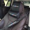 EKQ2 Car Leather Headrest Pillowcase Seat Belt Shoulder Pad For BMW Performance F30 F10 E90 F20 E46 G30 Car Interior Accessories