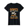 Goats Make Me Happy People Goat Lover Farm Animal Rancher T Shirt Vintage Stretched Streetwear Slightly Graphic Homme
