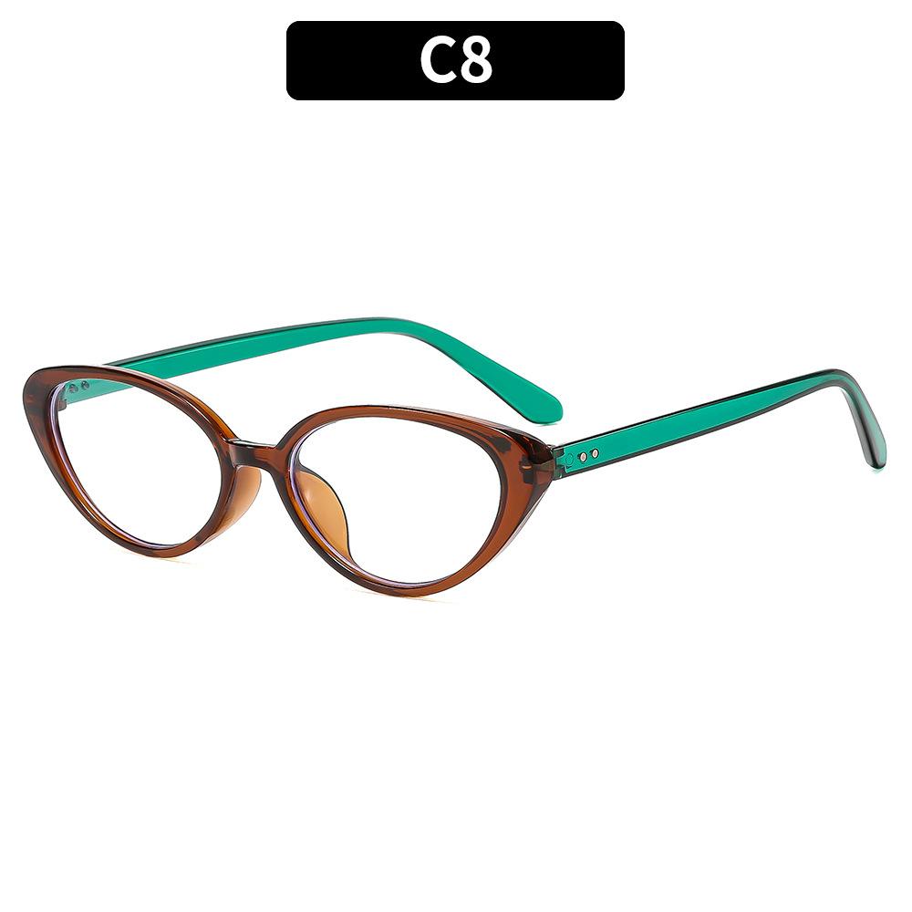 Fashion New  Eye Sunglasses Personalized Versatile Street Photography Frame Sunglasses Anti Blue Light Flat Lens Eyewear