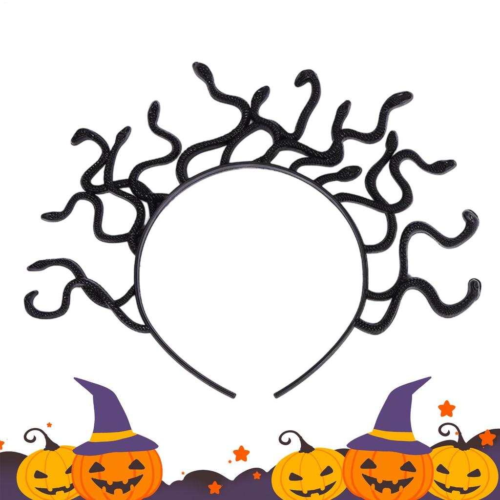 1 Stück Halloween Kopfschmuck Lustige Haarreifen Geisterfest Cosplay Zubehör Schlangenkönigin Haarspangen Make-up Tanzparty Requisiten