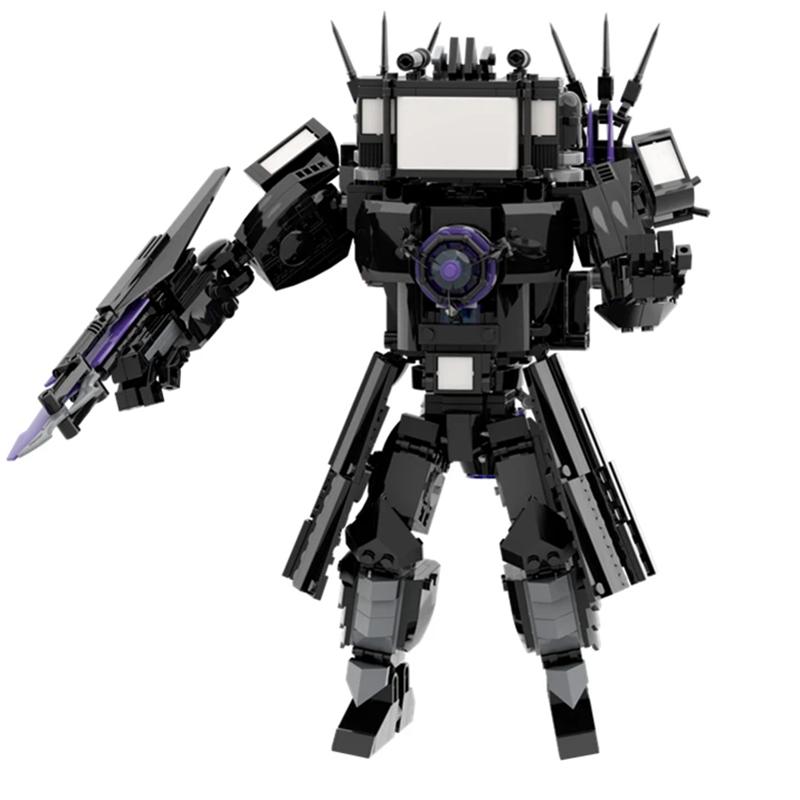 Skibidi Toilet Giant Upgrade Titan TV Man Building Blocks Toys 835pcs DIY Assembly Educational Bricks for Boys Girls Age 8-14 Bi