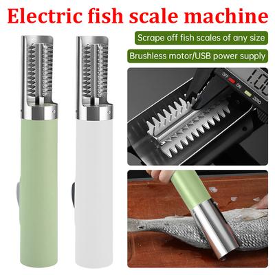Wireless Portable Electric Fish Scaler Remover USB Rechargeable Fish Scale Knife Kitchen Seafood Tools Fish Scale Cleaner