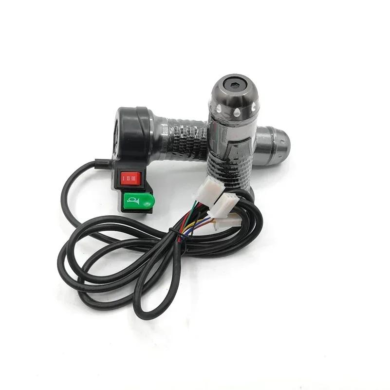 12V-72V Universelle Lenkergriffe Dreistufiger Drehgriff Gaspedal für Citycoco Elektroroller Fahrrad Zubehör