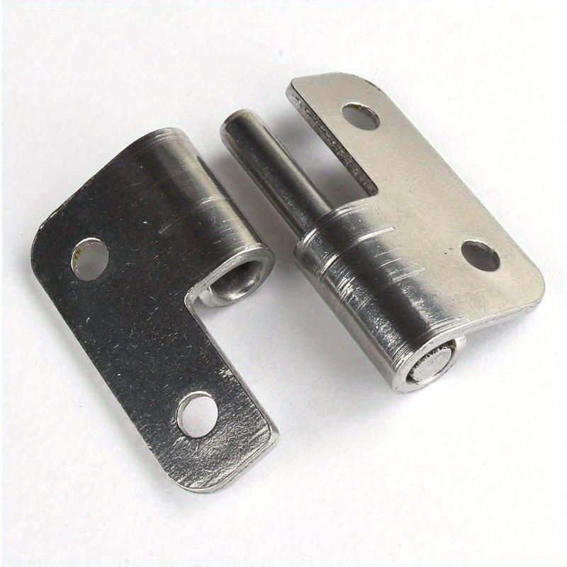 6Pcs Detachable Hinges - 304 Stainless Steel, Left-Hand Pull-And-Slide Joint Design Classic Style Durable Metal Hardware Accessories Ensures Safe