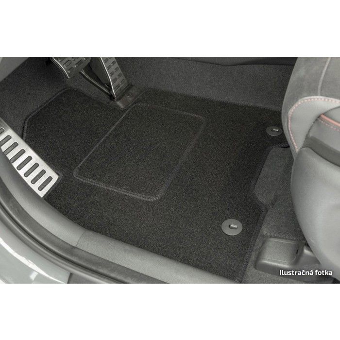 Floor Mat - J&J Automotive - Toyota Camry - Black Velvet - 4 Pieces - Non-slip and Waterproof