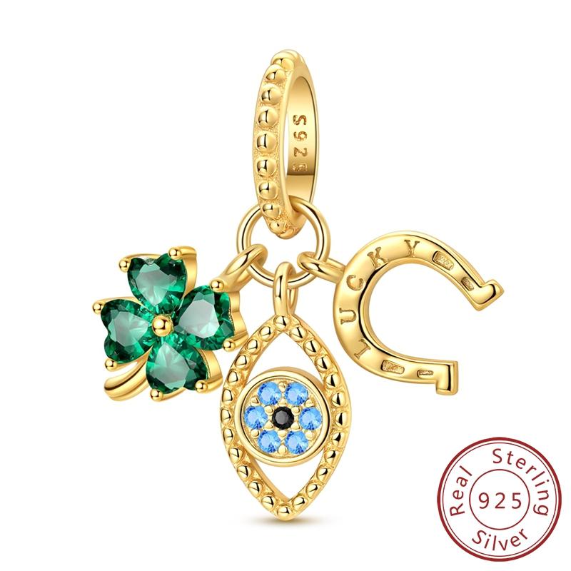 Original Charms Bead Copper Apple Skull Butterfly Flower Cat Starry Sky Charm Fit Bracelet Pendant Diy Jewelry Gift