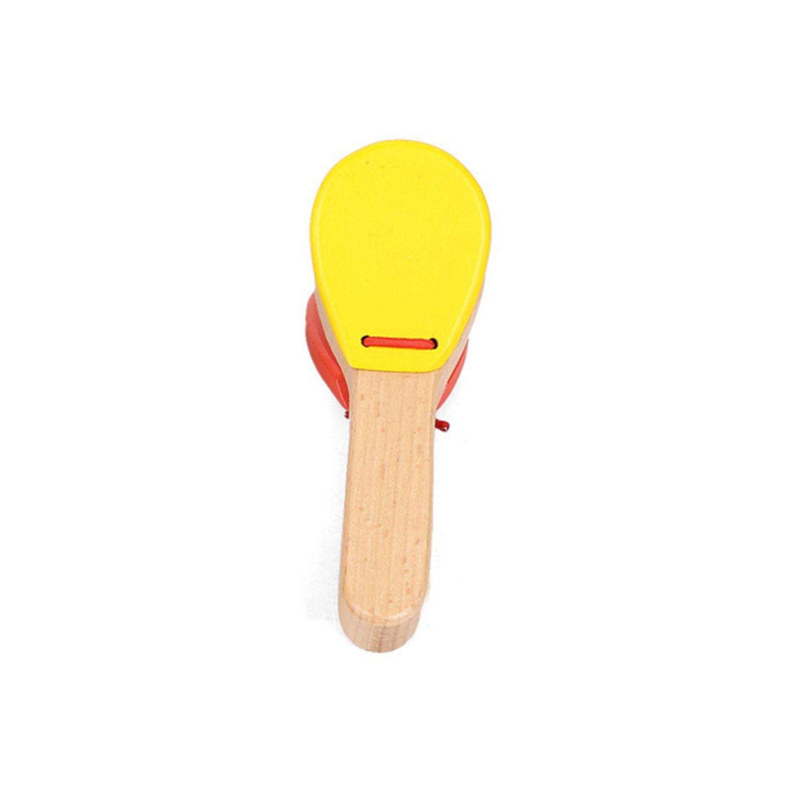 Wooden Children s Long-Handled Clapper Orff Instrument Infant And Toddler Educational Musical Early Learning Toy One Size