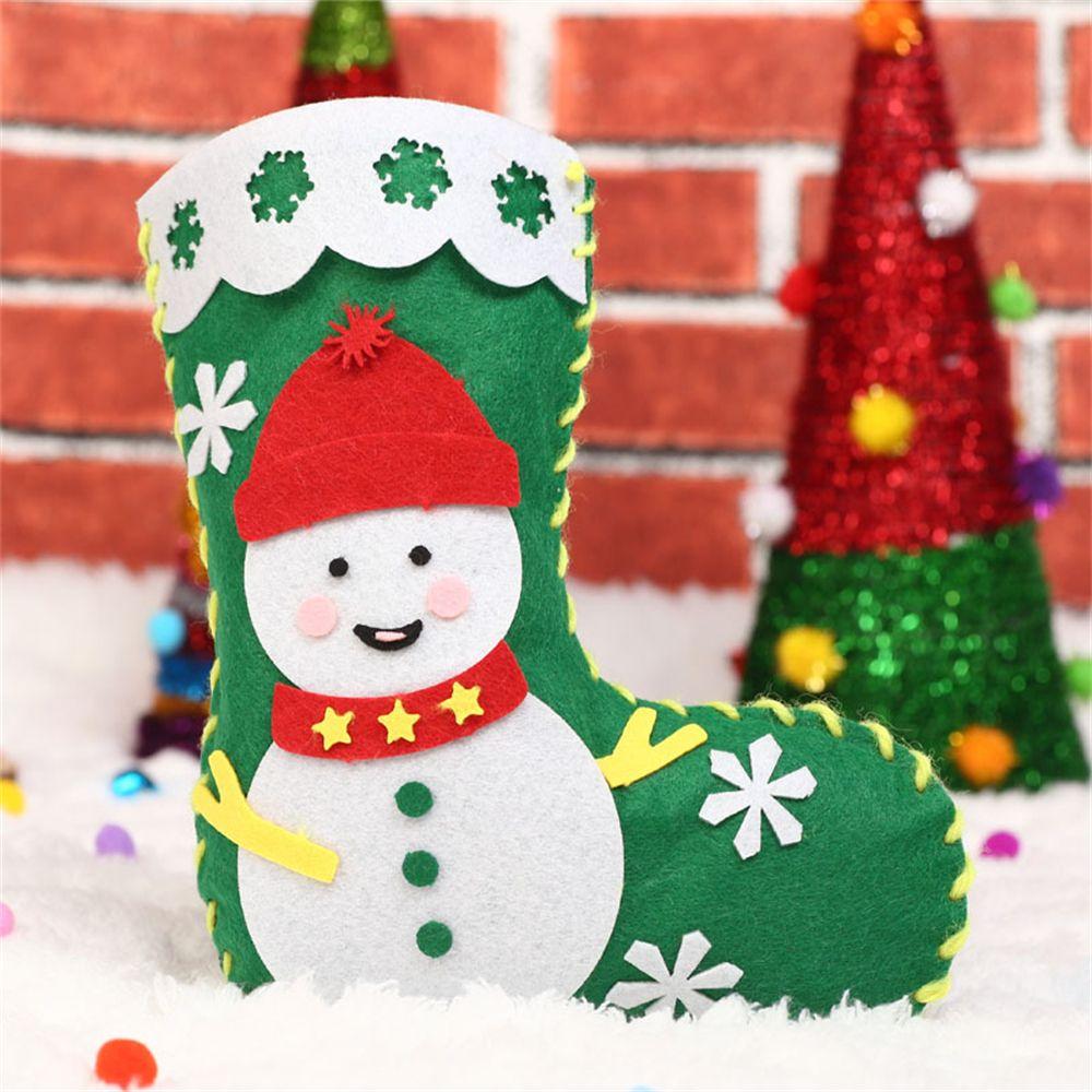 Geschenke für Kinder zum Basteln Weihnachtsgeschenke Weihnachtsdekoration Handwerk DIY EVA Weihnachtssocken Handgefertigt