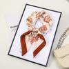 71 Flower polka dot simulation silk scarf neck small square scarf Korean atmosphere sunscreen scarf advanced sense