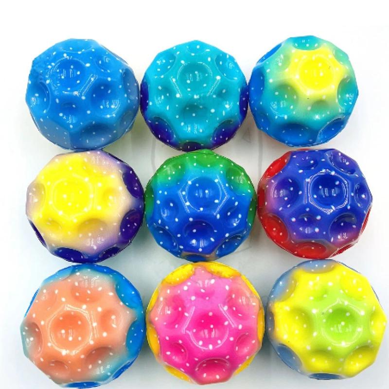 2Pcs Useful Hole Ball Soft Anti Gravity Rubber Bounce Ball Toy Extreme High Bouncing Balls Outdoor Games Sport Anti Stress Ball