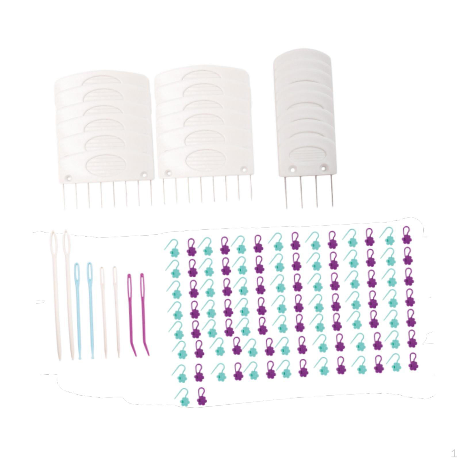 

Knit BLOCKERS Knitting Block Tool Crafts with Stitch Markers, Big Eye Needle Handmade Projects Lace