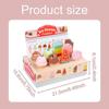 Wooden Counter Playset Pretend Toys Play House Popsicle Dessert Model Toys  Party Favor Gift
