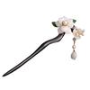 Chinese Style Hair Stick Hairpin Wooden Retro Ethnic Style Flower Hairpin for Hair DIY Accessory Hair Styling