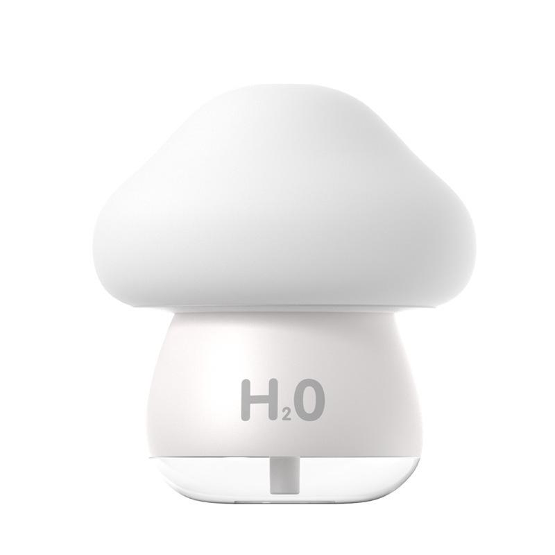Cute Mushroom USB Humidifier, 7 Color Changing LED Night Light Mini Ultrasonic Mist Humidifier, Quiet Desktop Air Moisturizer for Bedroom Office