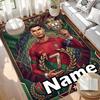 Custom Name Personalized Cristiano Ronaldo Print Carpet, Versatile Home Decor Rug, for Playroom, Apartment, Balcony, Entryway, Hallway Gift