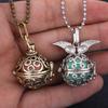 Popular Multi Styles Hollow Vintage Necklace Jewelry Music Ball Pregnancy Bell Necklace Aroma Essential Oil Locket Pendant