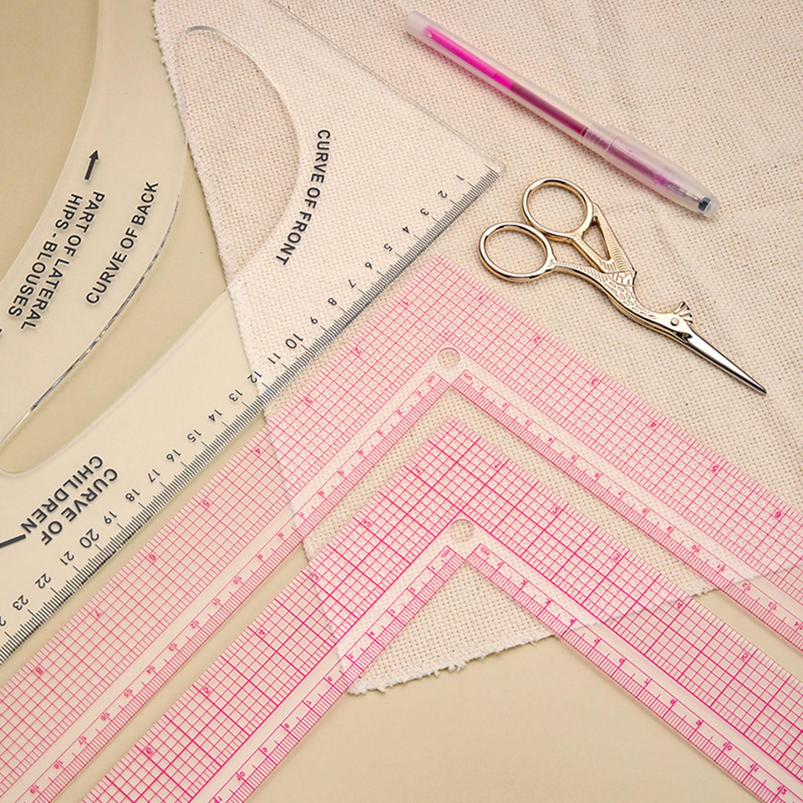 Upgrades Sewing Rule Plastic Craft Rule Drawing Rule 90 Degree Corner Rule Upgrades Perfect for Precisions Cutting