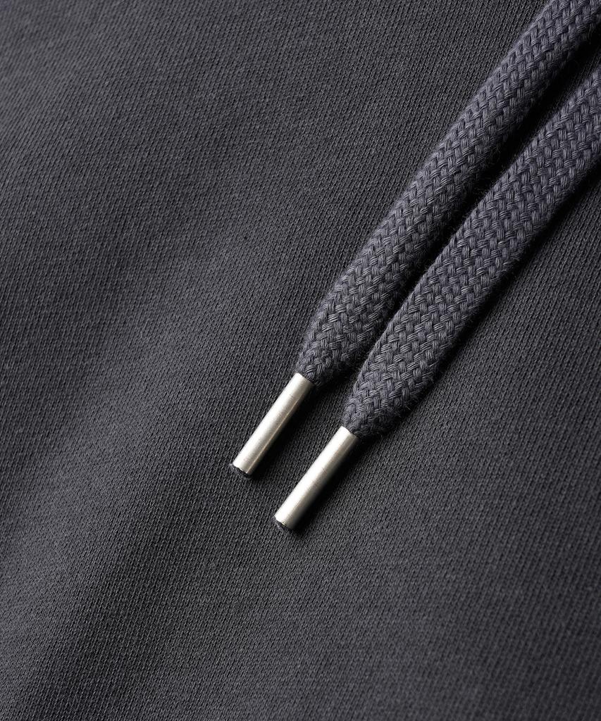 Jemut Day Cut Crop Oversized Zip-Up Hoodie Charcoal Kjhd2650