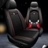 Πολυτελές PU Δερμάτινο κάλυμμα μπροστινού καθίσματος Αναβάθμιση Ανθεκτικό αναπνεύσιμο αντιολισθητικό μαξιλάρι Universal προστατευτικό μπροστινού καθίσματος τεσσάρων εποχών(Μόνο ένα κάλυμμα καθίσματος)