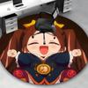 1pc Anime Cartoon Design Round Carpet, Office Chair Mat, Non-Slip Rug Suitable for Home Decor, Living Room, Bedroom, Game Room, Festival Gift, All Sea