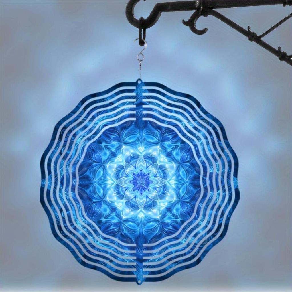 Wind Powered 2D Spinner Sculpture for Garden No Electricity Needed Weatherproof Outdoor Wind Chime Decor for Yard Patio Balcony