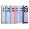 Classic PC+TPU Material Transparent Case for Xiaomi Redmi Note 14 Pro Plus 4G 5G Shockproof Solid Color Frame Protect Cover