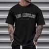 Men's Crew Neck Letter Printed Short Sleeve Fashion Cotton Top Versatile T-Shirts Men’s