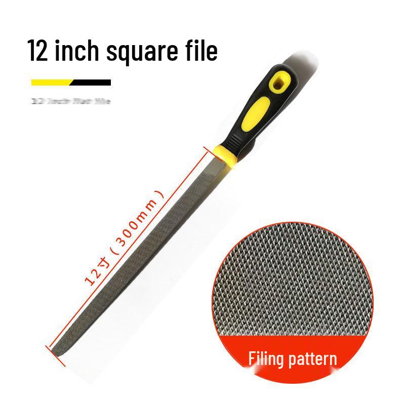 Fitter File Set: Flat, Half-Round, Round, Triangular, Square Files, Grinding Iron Block, Woodworking Tool
