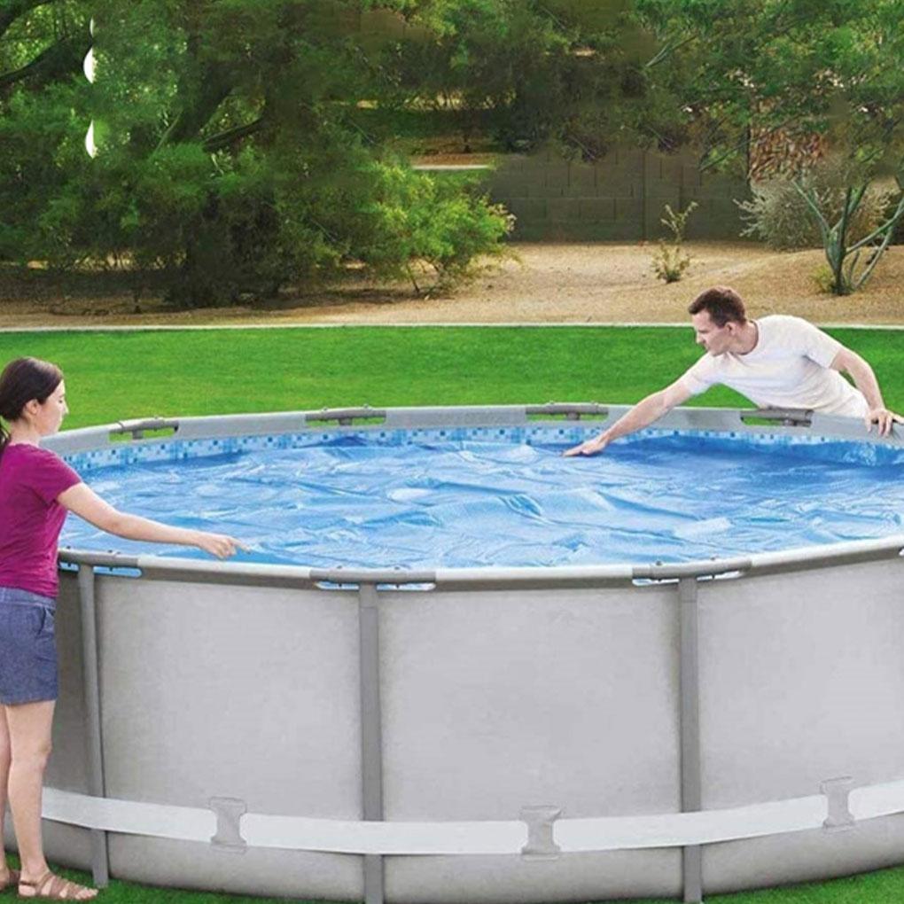 Blue Waterproof Swimming Pool Cover – Pool Protected And Dry Swimming Pool Covers Pools Cover