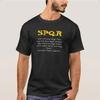 Roma Non Dimenticherà Mai, T-shirt Legionario Romano Anonimo SPQR 100% Cotone Girocollo Manica Corta Casual da Uomo Taglia S-3XL