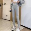 Dámské Legíny Vysoký Pas Jednobarevné Podzimní Pružné Kalhoty Skinny Fit Jóga Běh Fitness Cvičení Punčochové Kalhoty