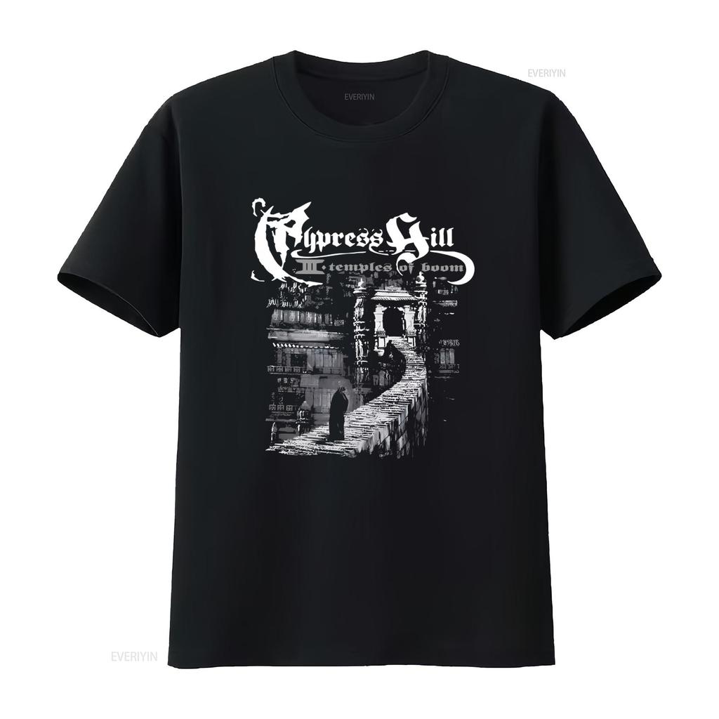 Cypress Hill Band Temples of Boom Print Cotton Black S 234XL T Shirt OH419 vintage Washed Unisex Slightly Casual fashion