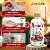 Christmas Soap Dispenser Set of 2, Christmas Kitchen Decor, Xmas Gnomes Soap Dispenser with Tray for Home Indoor Decorations