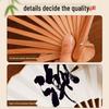 Round Xuan Paper Folding Fan for Calligraphy and Painting: Customizable Design Available