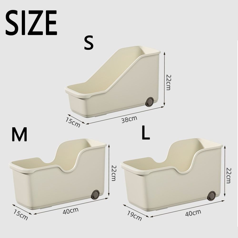 Plastic Cookware Organizer Box with Pulley Useful Pot Cover Rack BPA Free Save Space Cabinet Storage Box Kitchen Accessories