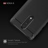 Custodia in silicone opaco per Nokia 8 TPU antiurto in fibra di carbonio morbida cover posteriore per Nokia 8 Nokia8 custodia antiurto smerigliata