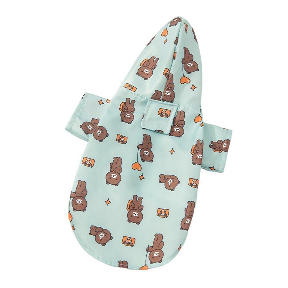 Outdoor Dog Raincoat Waterproof Rainwear Hood Fashion Pet Supplies  Schnauzer