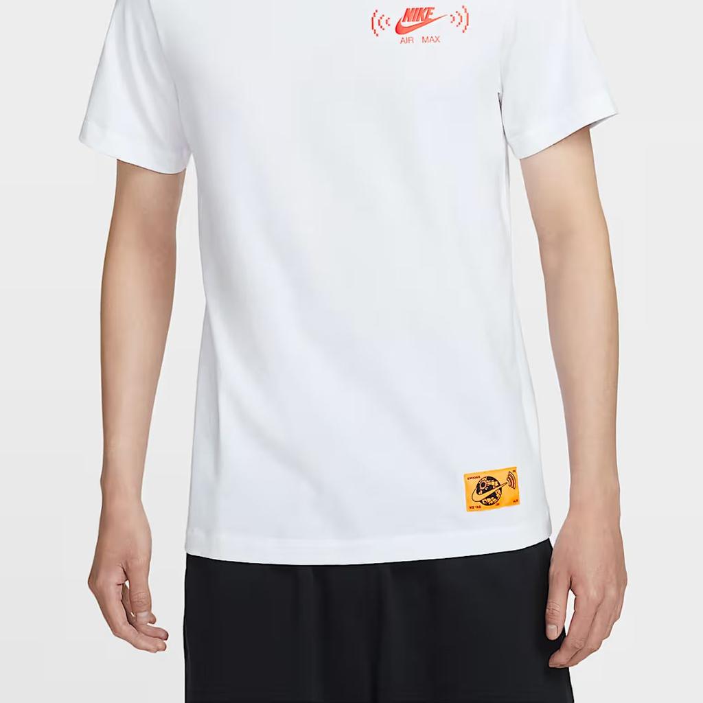 Nike Sportswear T Shirts Men's White Crew Neck Moderate FZ5407-100