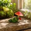 Funny Office Desk Accessories Drunk Frog on The Toilet Decor, Sculpture Tabletop Realistic Statue Cute Resin Desktop Ornament for Home Bathroom