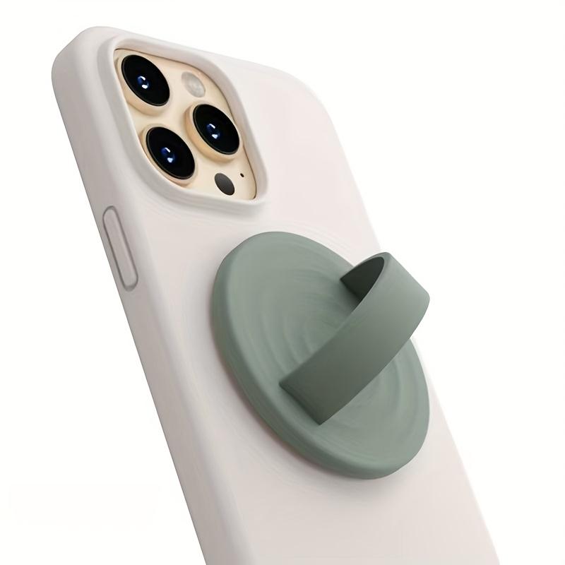 1Pc enhanced magnetic mobile phone holder, comfortable silicone removable ring grip, finger ring holder