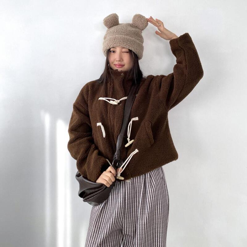 Women s Winter Lovely Warmth Poggle Beanie C7552_Ivory