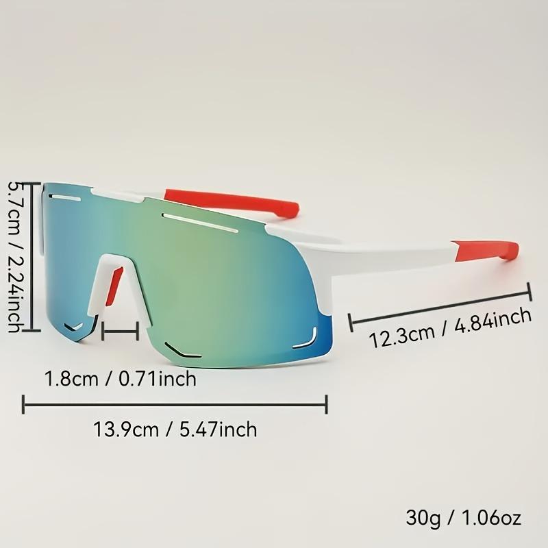 4PCS European and American Colorful Anti-ultraviolet Men's and Women's Large-frame Windproof Glasses Ski Glasses