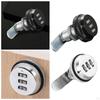 Combination Locks Bright Chrome Zinc Alloy Password Coded Lock Durable Construction 30mm
