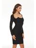 Strapless Bandage Cutout Black Bodycon Evening Dress for Women, 2025 Collection